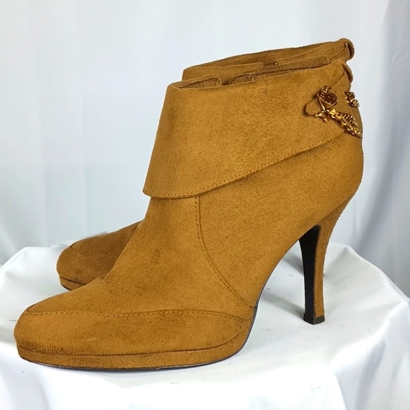 Anisette Suede Shorty Wheat Booties - Picture 1 of 5